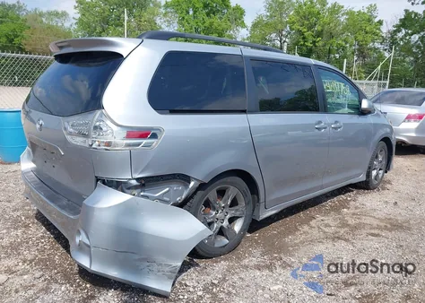 2011 Toyota Sienna Se from USA, damaged, VIN 5TDXK3DC4BS152605